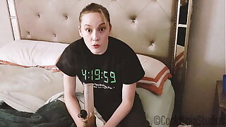 Stupid Loser Stoner Step Sister Trades Sex For Weed Private showing